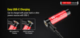 Batterie Klarus 14GT92UR Li-ion 920mAh rechargeable Micro USB-C intégré
