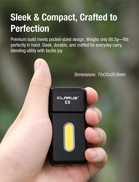 Lampe Torche Tactique KLARUS X2 - 3000 Lumens, Ultra Compacte, Écran OLED, Charge USB-C | Pour Outdoor, Camping, Sécurité, Mission - 1