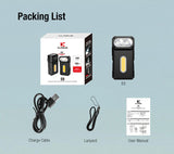 Lampe de poche Klarus E8 1000 Lumens - Triple Éclairage - Tête Pivotante 180° - Rechargeable USB-C