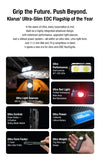 Lampe EDC ultra-fine Klarus E5 Ultra – Triple source lumineuse – 800 lumens