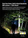 Lampe EDC ultra-fine Klarus E5 Ultra – Triple source lumineuse – 800 lumens