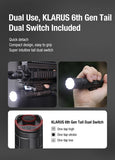 Lampe Torche Klarus GL6 - 1600 Lumens – Rechargeable + Montage Picatinny + Interrupteur déporté TCR1