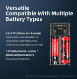 Chargeur Klarus K2 USB pour batteries Li-ion / IMR / Ni-Cd et LiFePO4 + 2 batteries