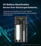 Chargeur Klarus K2 USB pour batteries Li-ion / IMR / Ni-Cd et LiFePO4 + 2 batteries