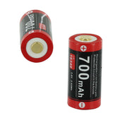 Batterie Klarus 16GT-70UR 16340 Li-ion 700mAh rechargeable port micro USB intégré