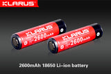 Batterie Klarus 18650 Li-ion 2600mAh