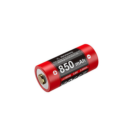 Batterie Klarus 16GT-85UR 16340 Li-ion 850mAh rechargeable port USB-C intégré