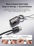 Câble USB-C dragonne Klarus KC01 65W - Transfert 480Mbps - Nylon Tressé