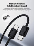 Câble USB-C dragonne Klarus KC01 65W - Transfert 480Mbps - Nylon Tressé