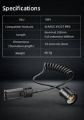 Interrupteur tactique Klarus TRP1 pour lampe XT12GT PRO et XT21X PRO