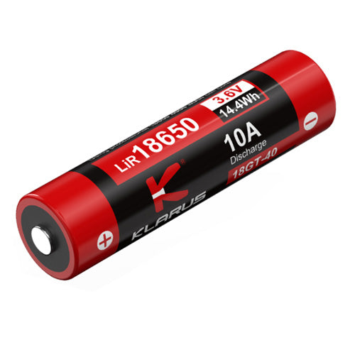 Batterie Klarus 18650 4000mAh 18GT-40 - Autonomie Prolongée