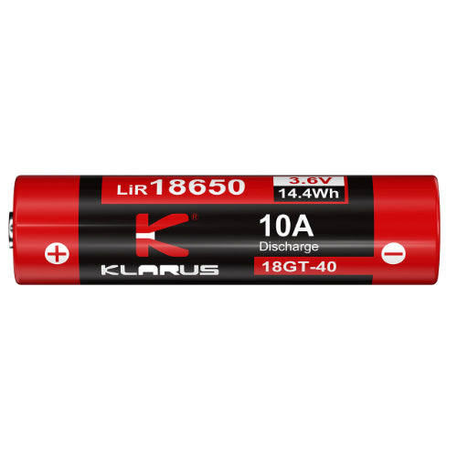 Batterie Klarus 18650 4000mAh 18GT-40 - Autonomie Prolongée