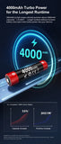 Batterie Klarus 18650 4000mAh 18GT-40 - Autonomie Prolongée