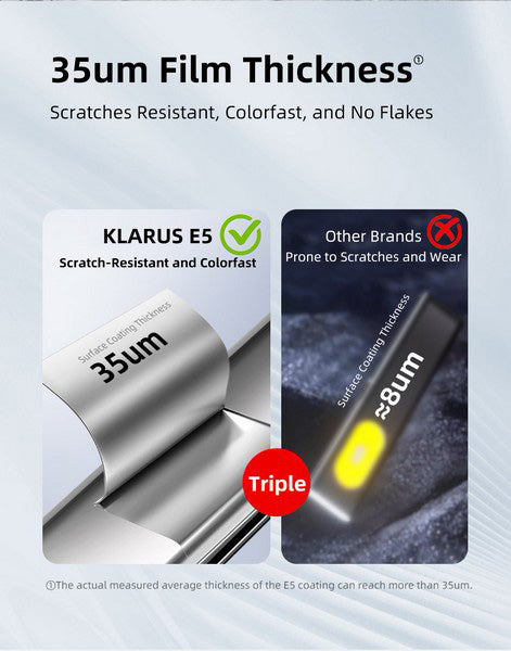 Lampe de poche de travail Klarus E5 - 600 Lumens