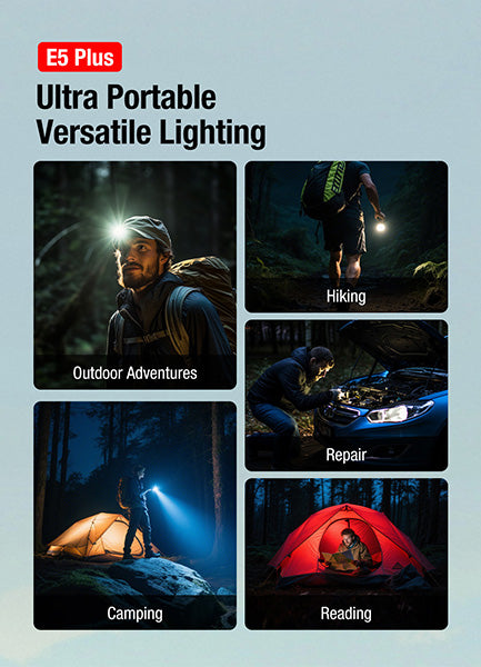 Lampe de poche de travail Klarus E5 PLUS - 650 Lumens