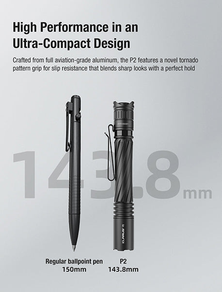 Lampe de poche Klarus P2 1000Lumens - Penlight