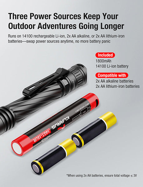 Lampe de poche Klarus P2 1000Lumens - Penlight