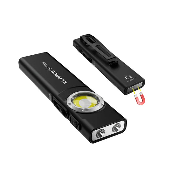Lampe EDC ultra-fine Klarus E5 Ultra – Triple source lumineuse – 800 lumens