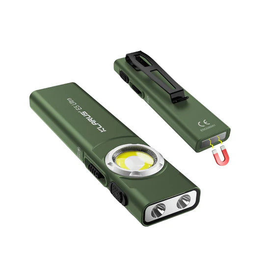 Lampe EDC ultra-fine Klarus E5 Ultra – Triple source lumineuse – 800 lumens