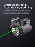 Lampe arme de poing Klarus GL2 1000 Lumens et laser vert rechargeable USB-C