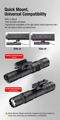 Lampe Torche Klarus GL6 - 1600 Lumens – Rechargeable + Montage Picatinny + Interrupteur déporté TCR1