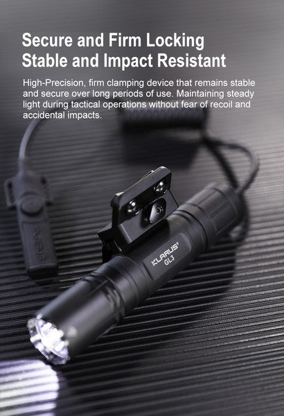 Lampe Torche Klarus GL3 - 2100 Lumens – Rechargeable + Montage M-LOK + Interrupteur déporté