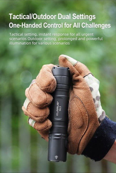 Lampe Torche Klarus GL3 - 2100 Lumens – Rechargeable + Montage M-LOK + Interrupteur déporté