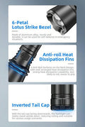 Lampe Torche Rechargeable Klarus A3 – 2200 Lumens – Focus réglable