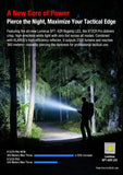 Lampe tactique Klarus XT2CR PRO 2025  – 2300 Lumens- Rechargeable en USB-C