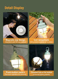Lanterne de camping compacte - Klarus CL3 Verte – 280 Lumens – Rechargeable