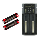 Chargeur Klarus K2 USB pour batteries Li-ion / IMR / Ni-Cd et LiFePO4 + 2 batteries