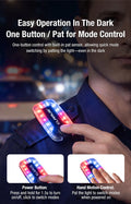 Klarus WL6 - Lampe d'épaule de signalisation 360° rouge et bleu