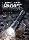 Klarus XT12R - Lampe tactique longue portée à double interrupteur arrière