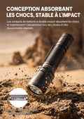 Klarus XT12R - Lampe tactique longue portée à double interrupteur arrière