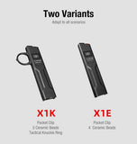 Lampe de poche tactique Klarus X1K - 4200 Lumens Ultra Slim avec anneau tactique