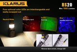 Led secondaire de couleur pour lampe Klarus RS20