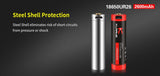 Batterie Klarus 18650UR26 Li-ion 2600mAh rechargeable Micro USB intégré