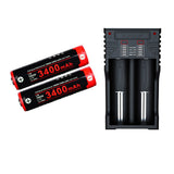 Chargeur Klarus K2 USB pour batteries Li-ion / IMR / Ni-Cd et LiFePO4 + 2 batteries