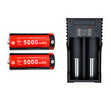 Chargeur Klarus K2 USB pour batteries Li-ion / IMR / Ni-Cd et LiFePO4 + 2 batteries