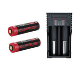 Chargeur Klarus K2 USB pour batteries Li-ion / IMR / Ni-Cd et LiFePO4 + 2 batteries