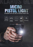 Lampe arme de poing Klarus GL1 600Lumens rechargeable