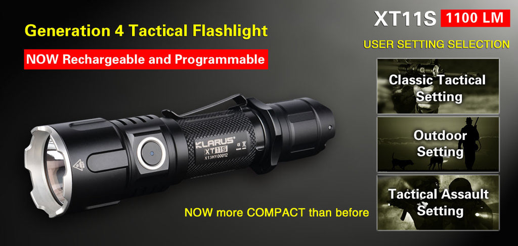 Lampe Klarus XT11X 3200 lumens avec batterie rechargeable - 