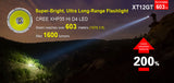 Lampe tactique Klarus XT12GT 1600Lumens rechargeable