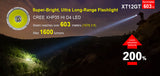 Kit airsoft lampe tactique rechargeable Klarus XT12GT 1600Lumens