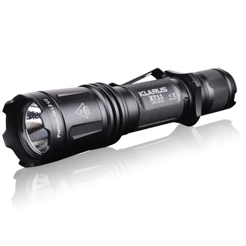 Lampe tactique XT11R Klarus 1300 lumens avec 2 modes opératoires  programmables